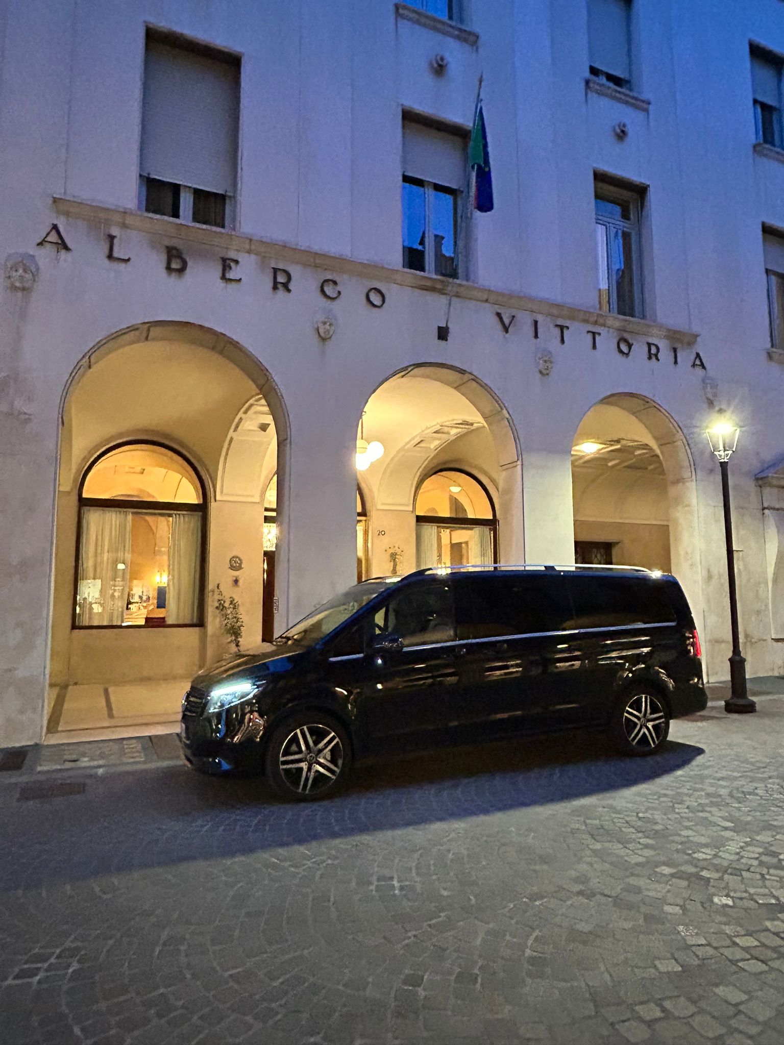 Grand hotel in a Northern Italian city